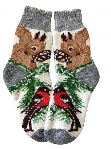 Kuschelsocken aus Schafwolle S11